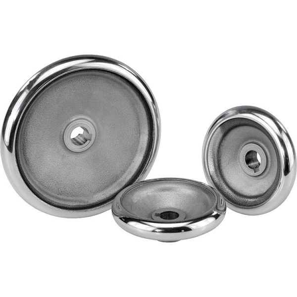 K0163 Series. Volantes de disco similares a DIN 950 de aluminio
