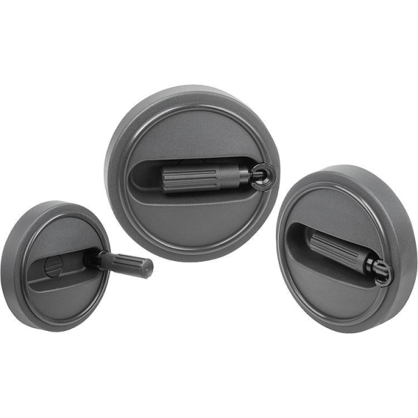 K0258 Series. Volantes con empuñadura cilíndrica plegable