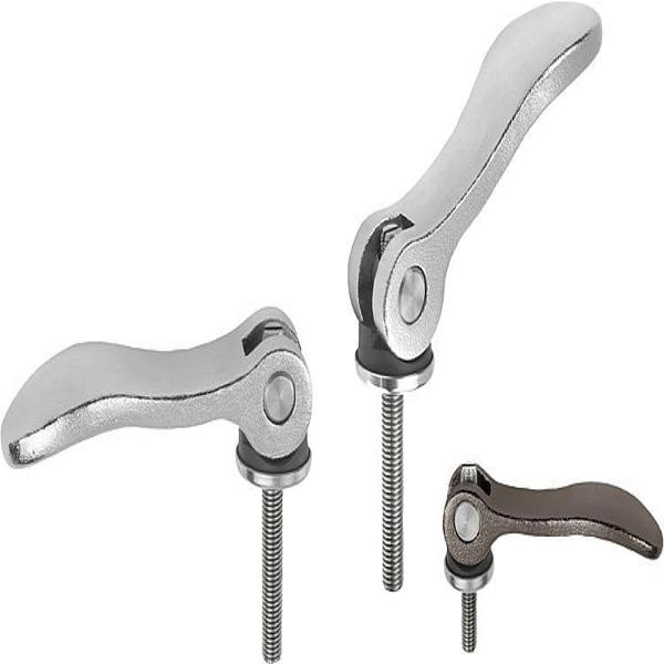 K0647.0512304X30 Palanca excéntrica ajustable de acero inoxidable con rosca exterior